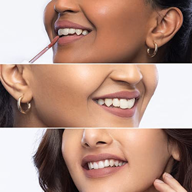 Mamaearth Naturally Matte Lip Serum - Matte Liquid Lipstick with Vitamin C & E For Upto 12 Hour Long Stay - 01 Caramel Nude (Nude) - 3 ml